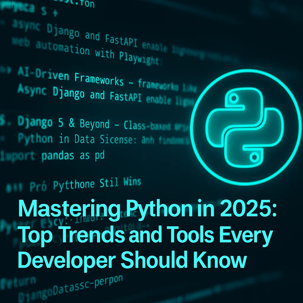Mastering Python in 2025: Top Trends and Tools Every Developer Should Know